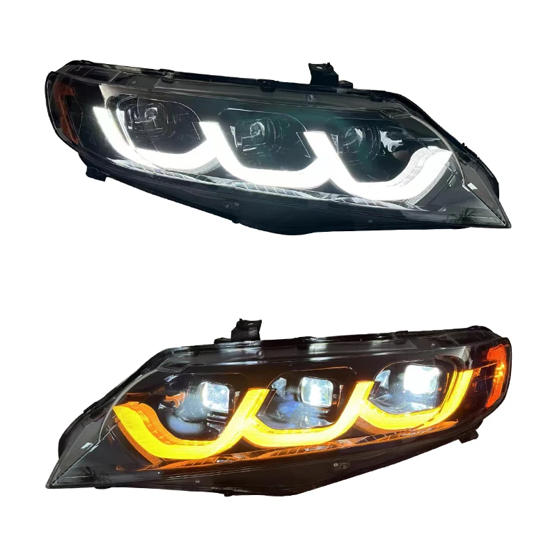 YU Guang Hot Sell LED Headlights For Honda Civic 8TH Gen 2006 2011 Auto Parts Front Lights Assembly
