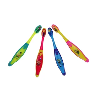High Quality Easy Grip Non Slipped Handle Custom Cartoon Toothbrush Home Use Children's Toothbrush