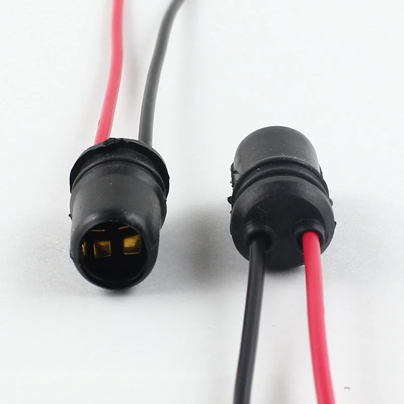10 Uds T10 W5W bombilla de cuña para coche soporte de conector
