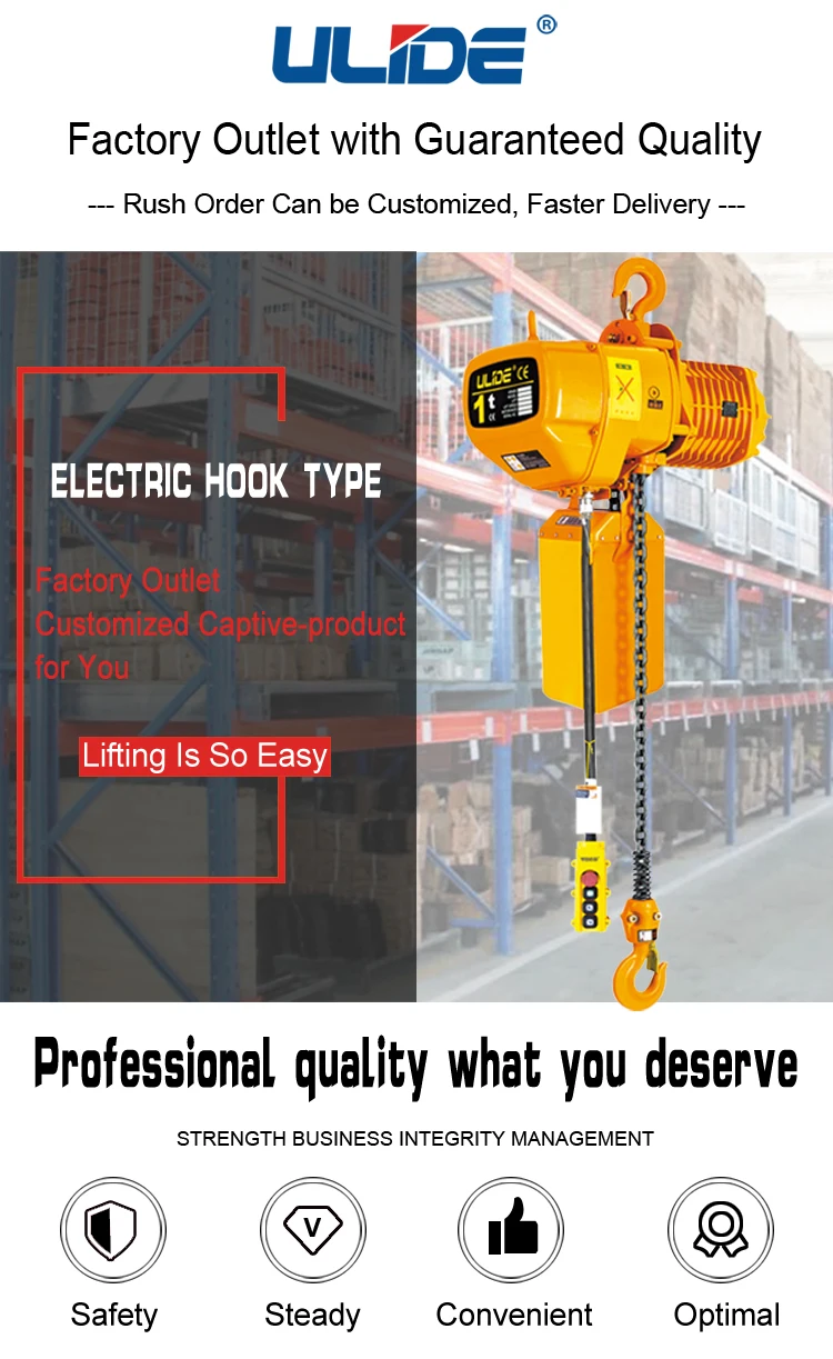 Ulide Electric Chain Hoist Liftket Crane Paranchi A Catena 4 Ton Engine