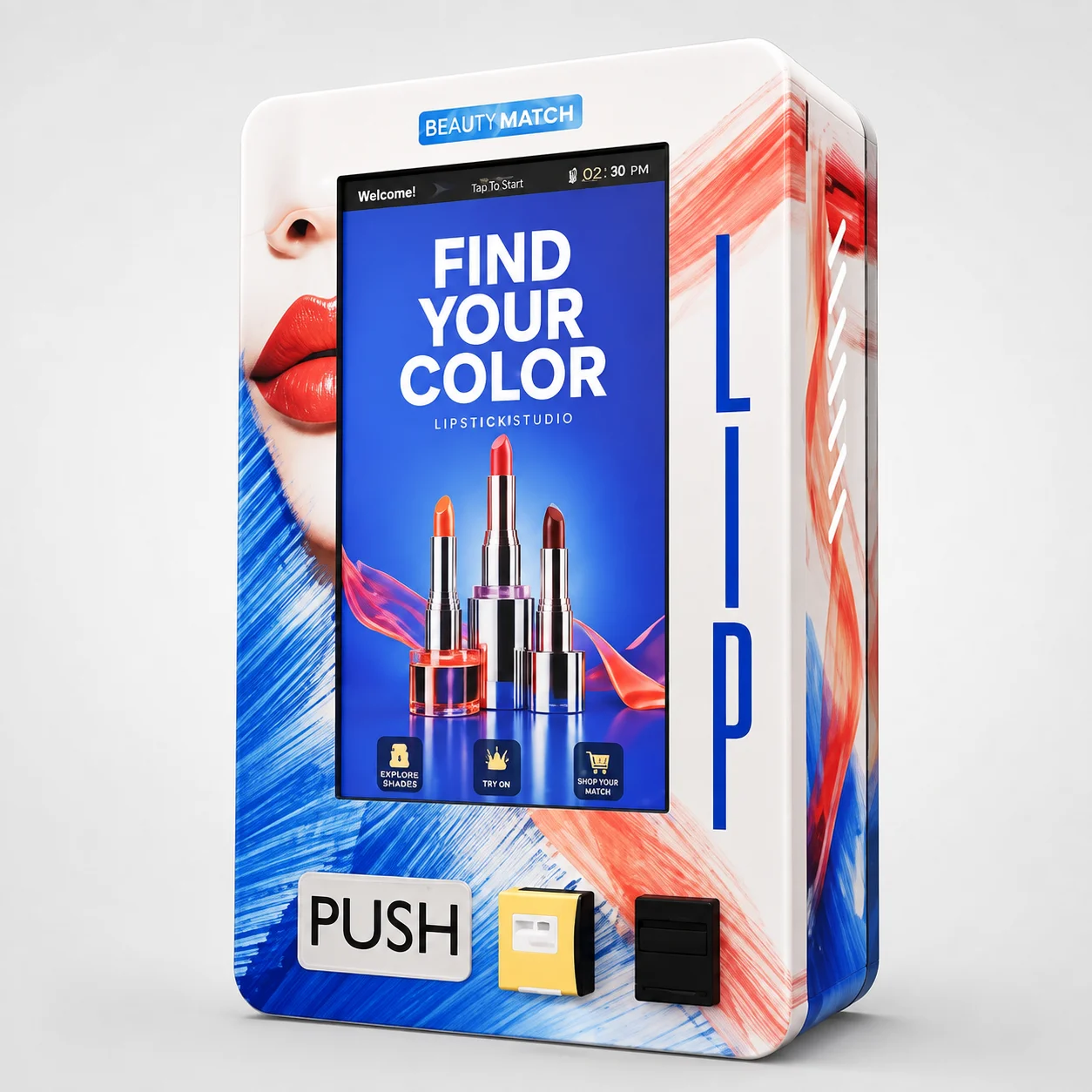 German Cosmetic Vending Machine for Beauty Tissues Products Lipsticks Lashes Mini Wall Mounted Vending Machine