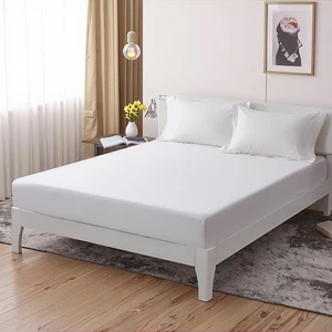 2026 Hypoallergenic Skin Friendly Wholesale TPU Knitted Plain Home & Hospital Use Bed Mat King Size Mattress Protector