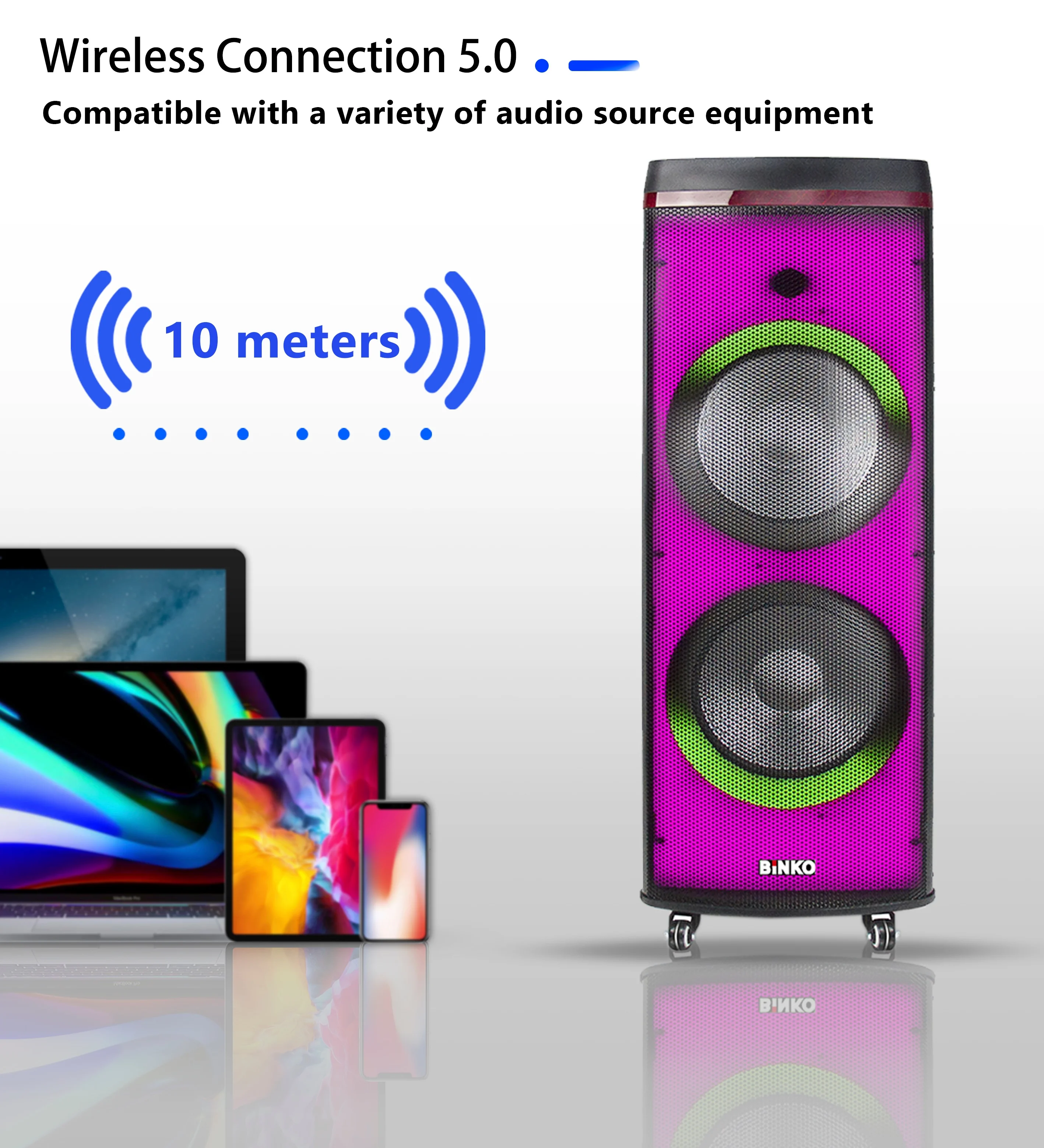 工場在庫 アクティブウーファー 12インチスピーカー LED搭載 スーパー