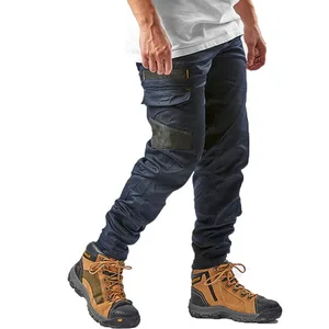 95% Polyester 5% Elastic Spandex Cargo Pants Men for Industry Workshop Construction Working Pants Men
