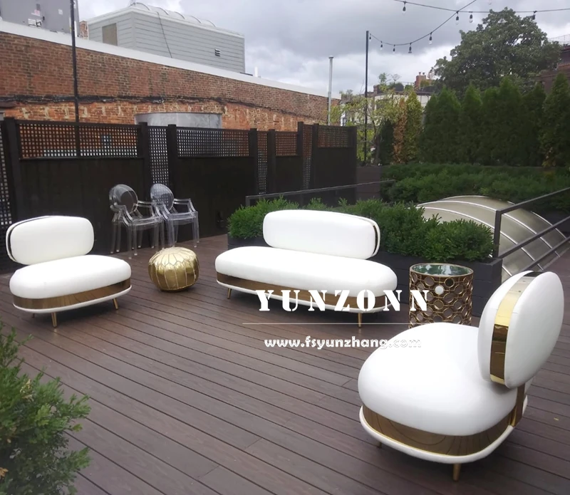 High Standard Modern Design Sofa Set with Stainless Steel Frame and Velvet Fabric for Living Room