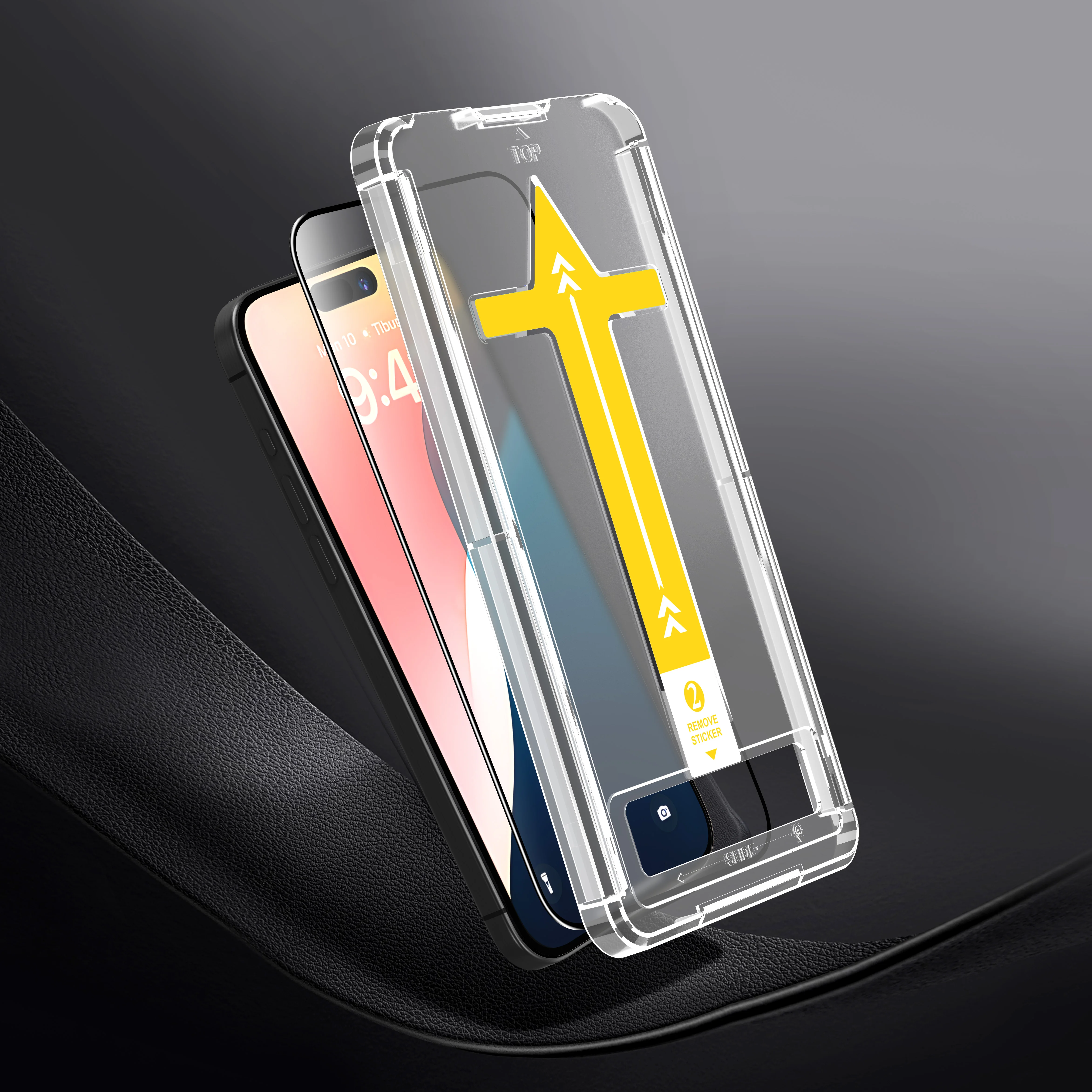 隐私钢化玻璃易安装框架防护工具包屏幕保护器适用于iPhone 17 16 15 14 13 12 Pro Max Plus X XS XR SE|  Alibaba.com