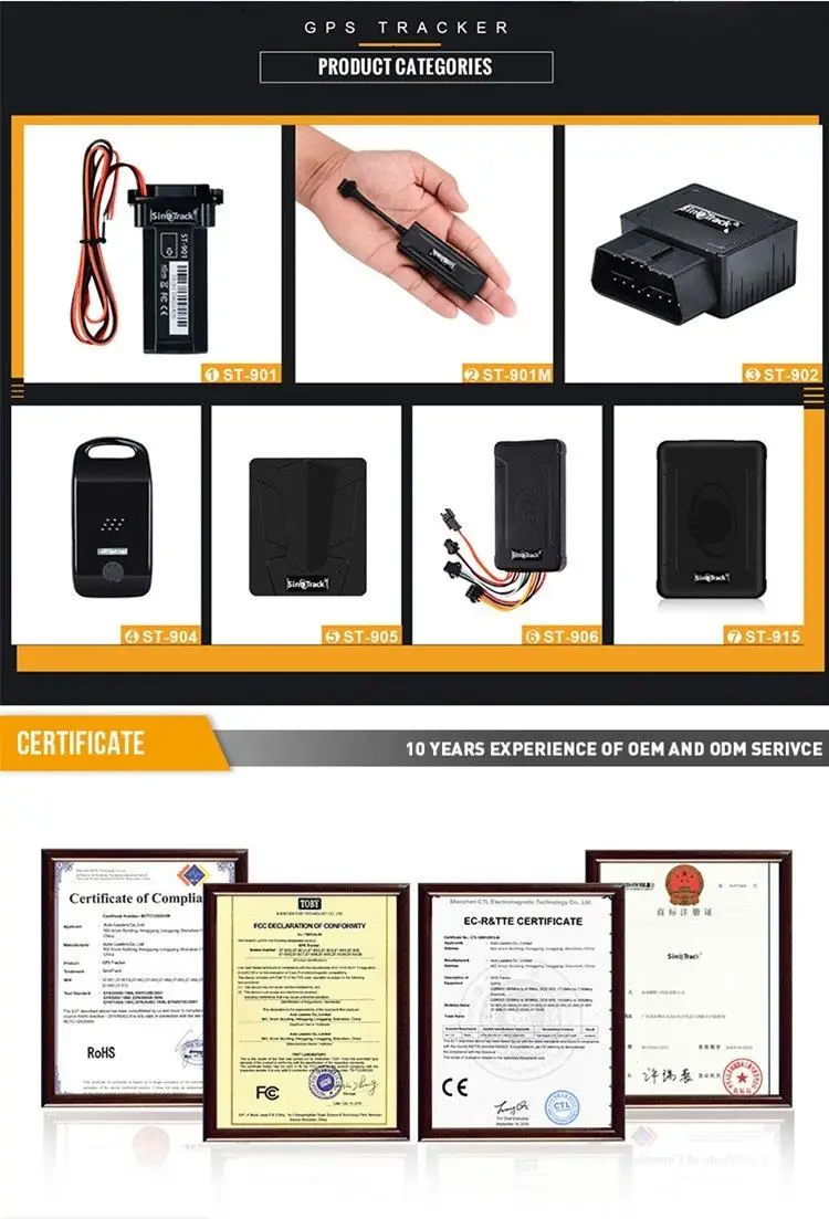 Remotely Control SinoTrack ST-903 Device Coin Size Pet Tracker GPS