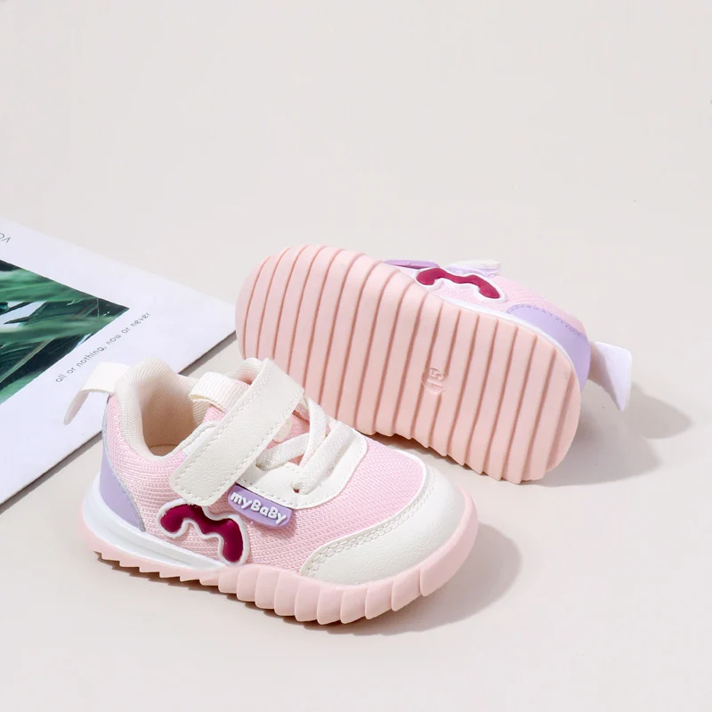 Spring and Autumn Mesh Surface Breathable Children's Shoes Casual White Sneaker details