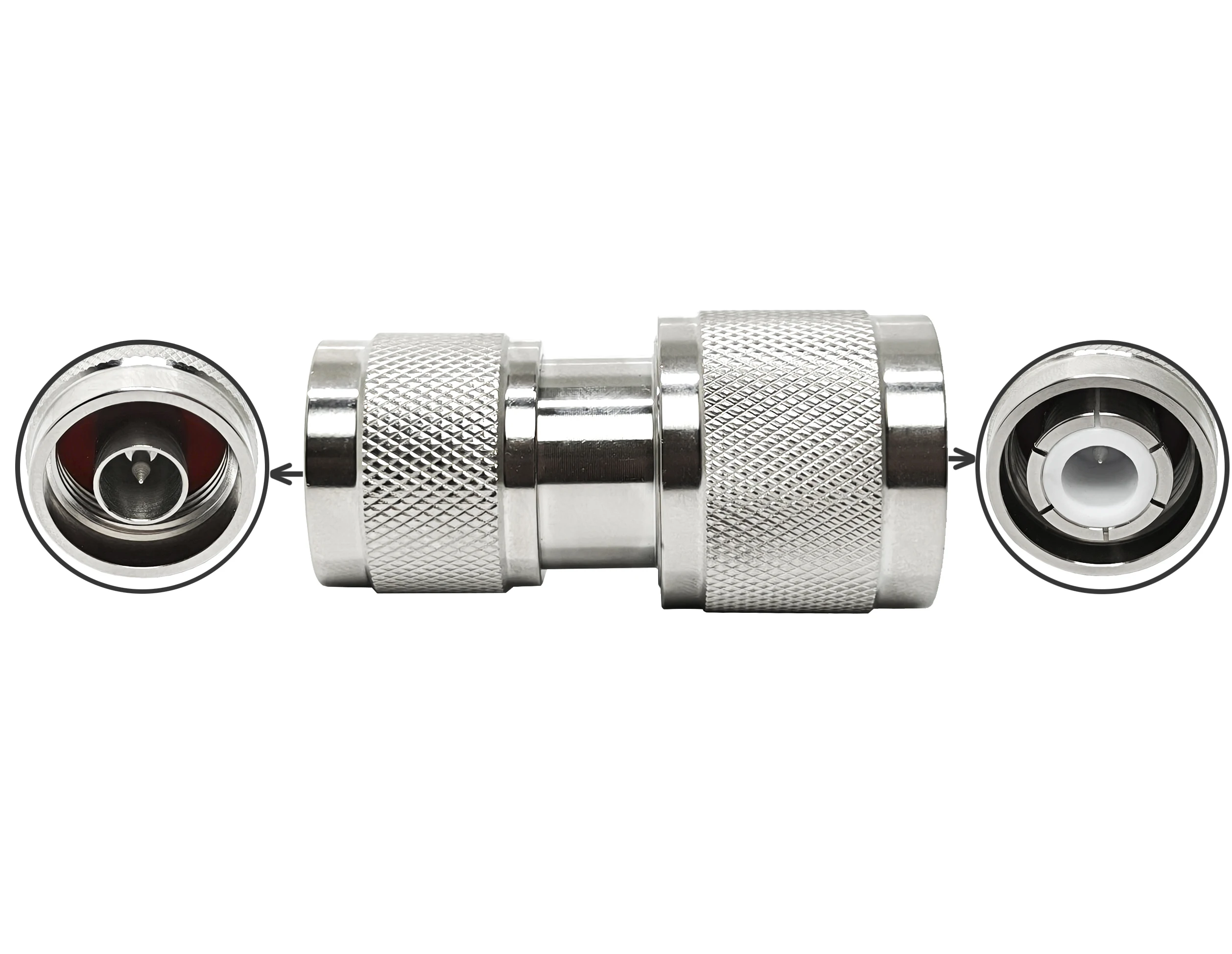 RF Coaxial High-Voltage Connector HN Male to N Male Adaptor Connector