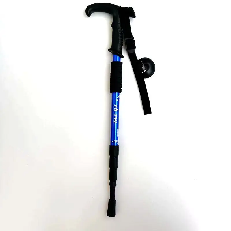 Cross-border Shock-absorbing High-strength Ultra-light Four-section Aluminum Alloy Trekking Poles, Plastic, Modern,_voghion.com