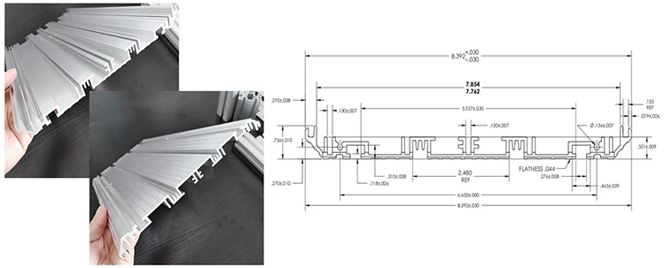 Custom 6061 Black Anodised Aluminum Extrusion Profiles Manufacturer