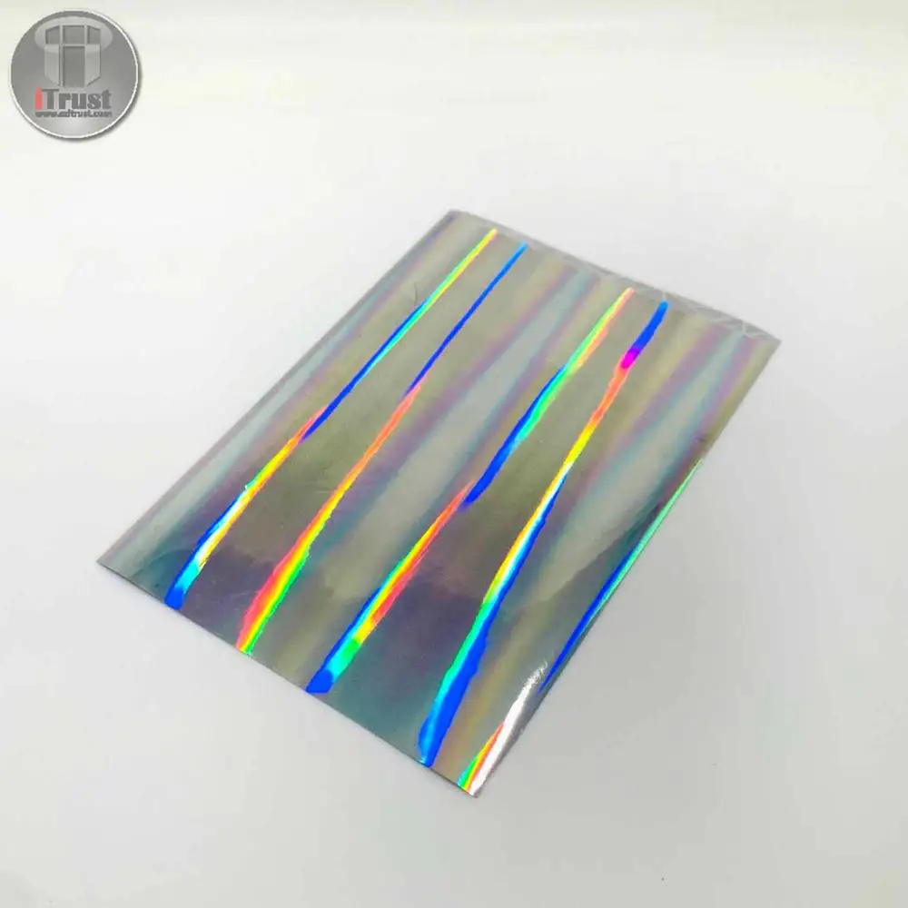 Голографическая пленка Rainbow Silver