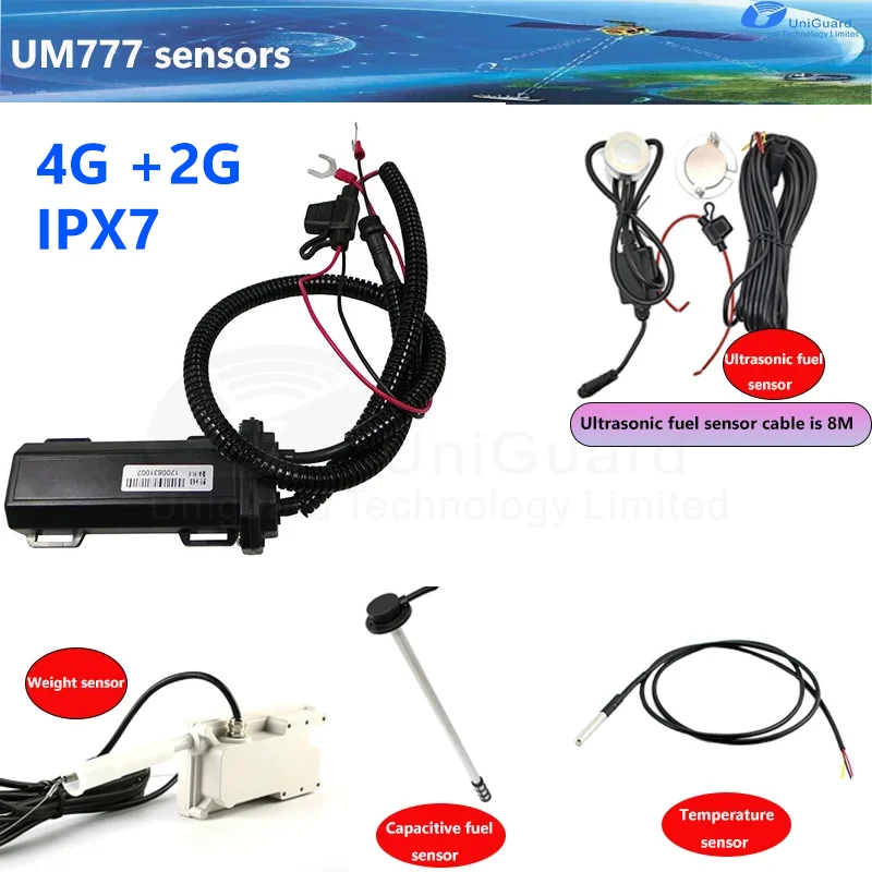 UniGuard UM778 GPS Fuel Drop Monitoring Sensor Gps tracker with Platform and Apps with Fuel Add/leak Report