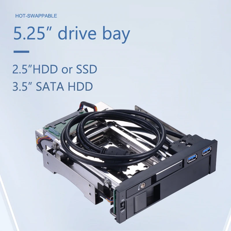 Unestech Multi-bay SATA Hot Swap Hard Drive Tray SSD Hdd Mobile  Rack Enclosure with USB Interface