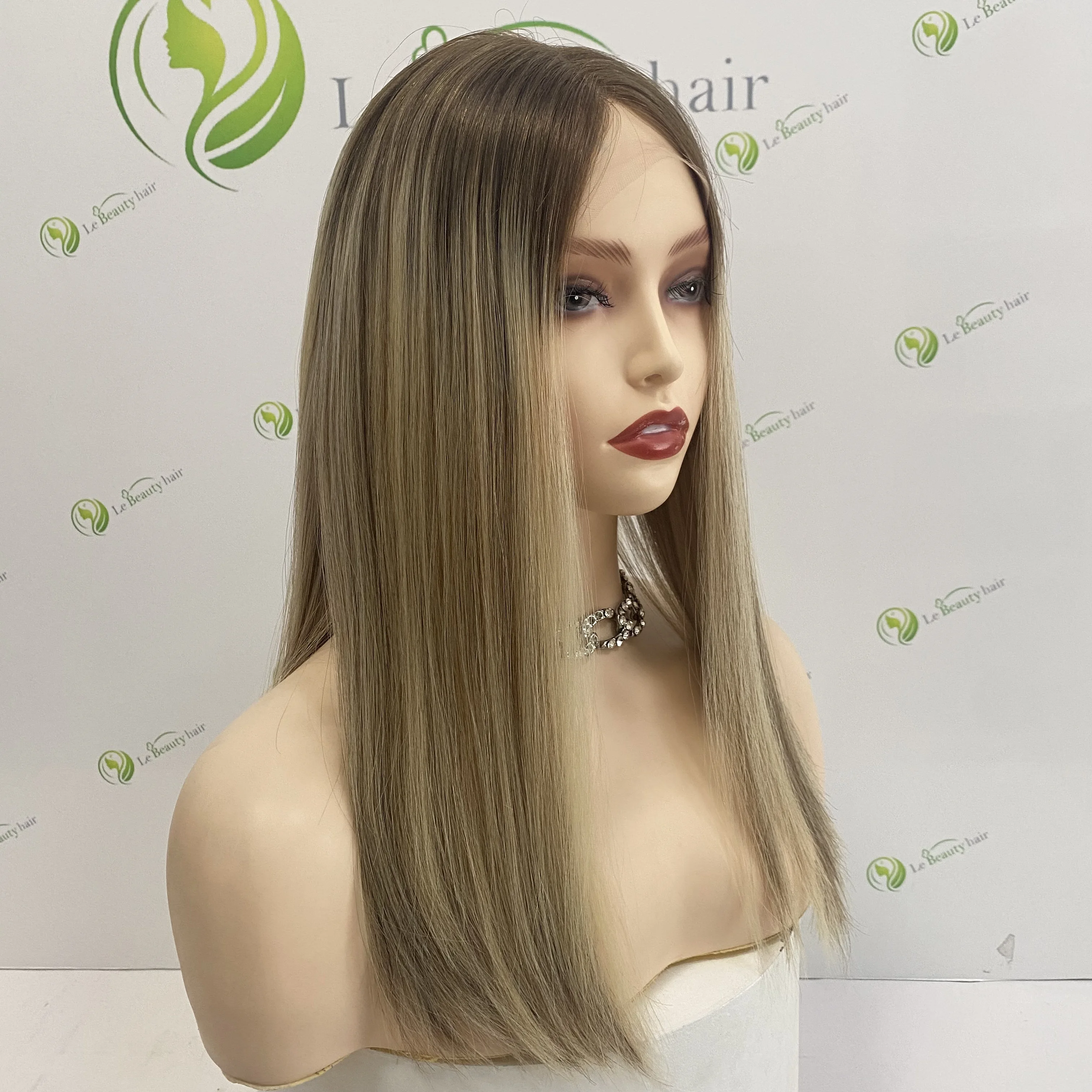 Le Beauty Hair Jewish Lace Top Wig Leona Color European Virgin Hair