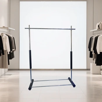 Fashion Metal Iron Chromium Plated Pants Trousers Display Chrome Chromed Free Standing Garment Shelf