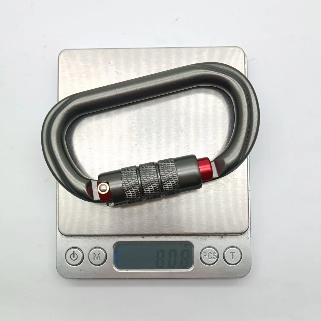 25kn Safety Hook Auto Locking D Shape Aluminum Carabiner for Climbing,Hammock,Hiking