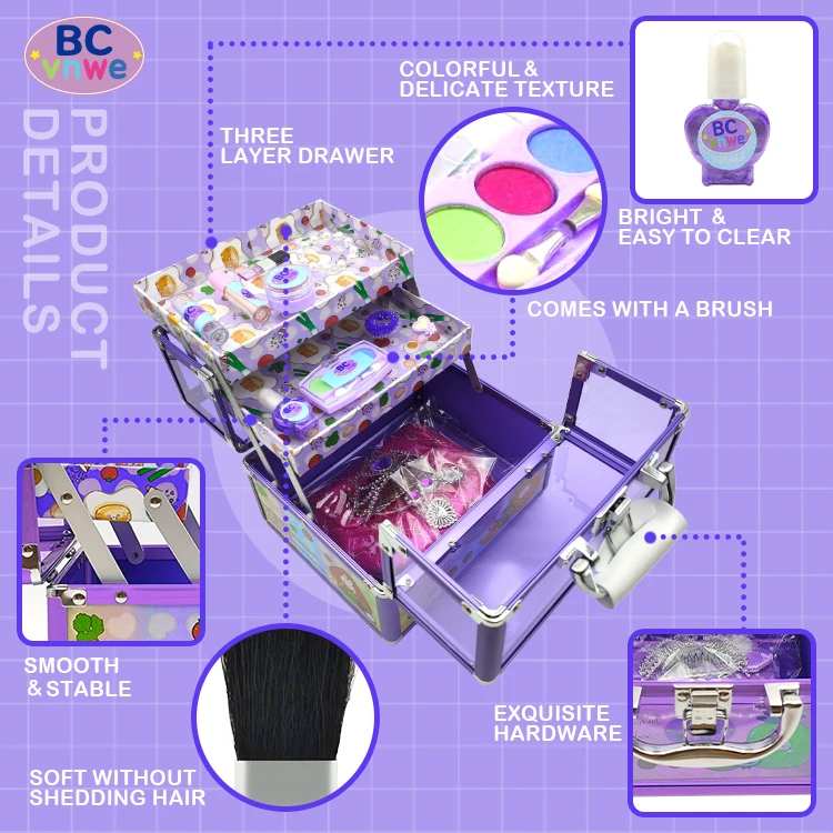 Factory Direct Sale Custom Girls Makeup Kit For Girls Makeup Kit Baby