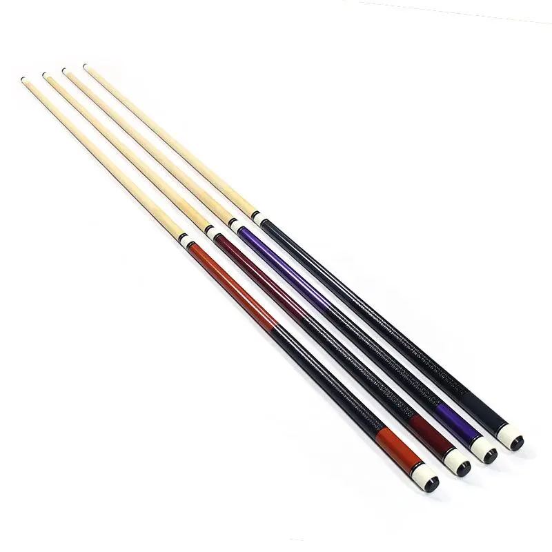 HomeSeason 57" 3/4 Jointed Snooker Cue Stick, 18oz, 9.5mm Tip, With Extension & Case (Ash & Maple Wood)