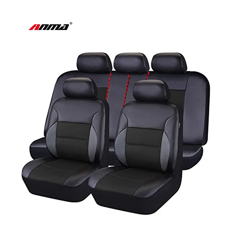 Universal Mesh Fabric PVC PU Pure Half Leather Car Seat Cover