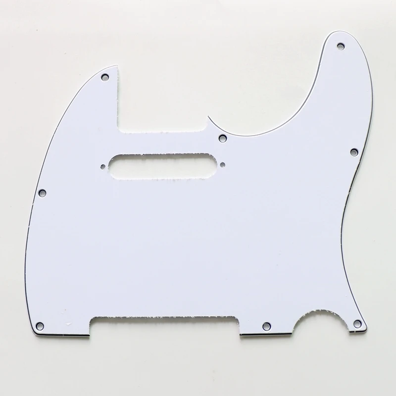Wholesale White 3ply Us Standard Tele Guitar Pickguard For Diy Electric