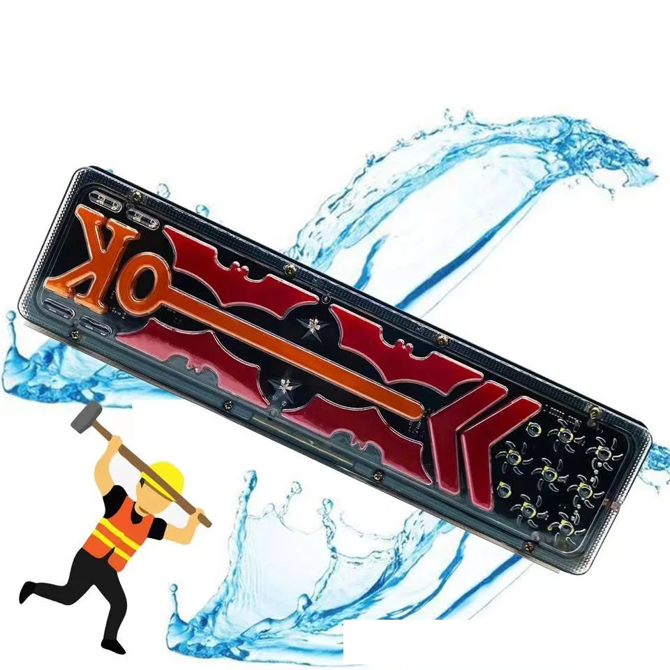 24V Truck Trailer Running Water Steering LED Tail Light 3