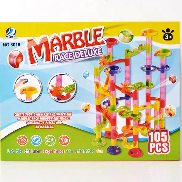 105PCS Intelligent Marble Run Large Marble Run Game