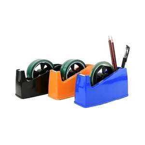 Custom Gold Tape Dispenser with Double-Wheel Multi-Functional Universal Table Cutter School Supply Stationery Set