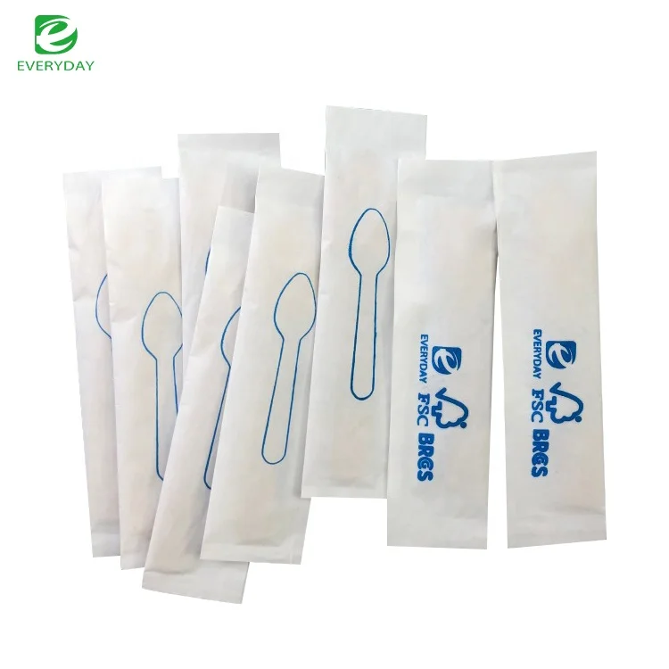 Eco-Friendly Disposable Birch Wooden Spoons for Ice Cream Tasting Odorless and Small Mini Cutlery