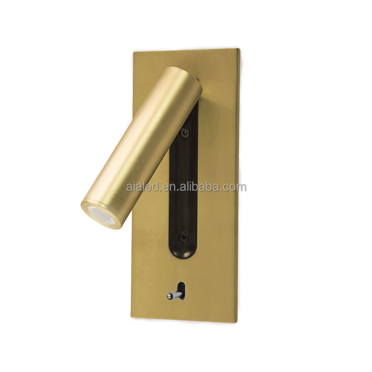 Adjustable Stainless Steel Flexible LED Headboard Reading Light Modern Aluminum Hotel Bedside Wall Light Bed Wall Lamp Villa