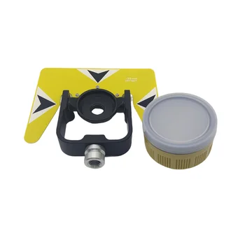 Hot Sale All Metal Single Tilt Reflector Prism Set with Yellow target for Total Station Surveying