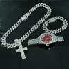 Silver and red watch set (without gift box)