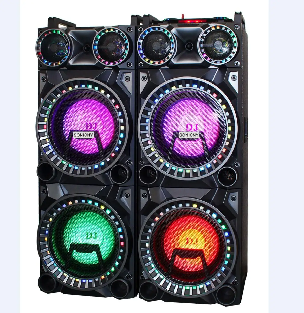 SONICNY Private Model Subwoofer Soundbox Player Mini All Plastic Box Wireless Trolley Speaker Mobile Phone Black Waterproof - ANKUX.COM