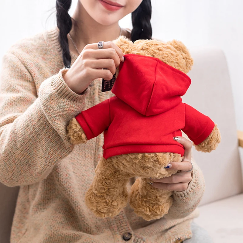 Source 2022 custom brand designer stuffed animal wholesale teddy bear  sweater hoodies clothing china bulk buy cheap plush toy for kids on  m.