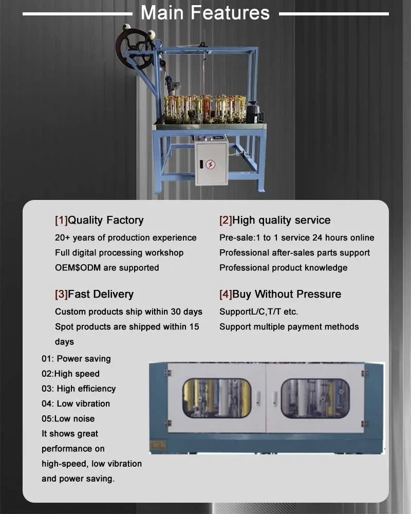 Hot Sale Braiding Machine 24 Spindle Stainless Steel Braided Flex Automatic Shoelace Braiding Machine Cord Rope Knitting Machine