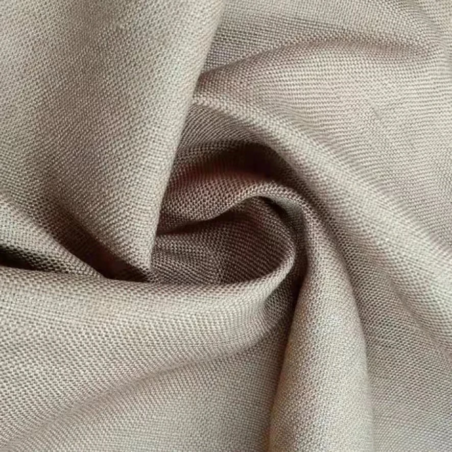 Wholesale Pure Color Cotton Linen Blend Fabric For Clothing Home