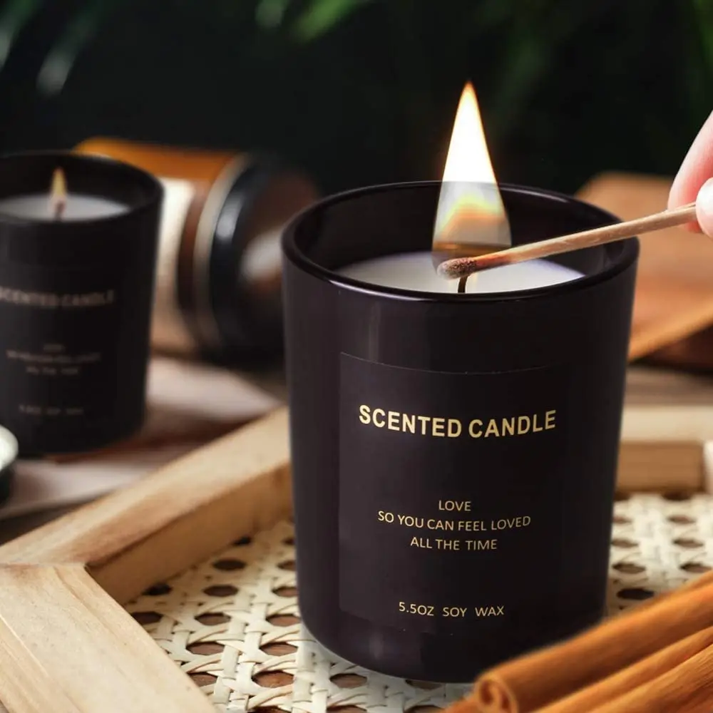 Aromatherapy Candle Jar Package Origami Box Customized LOGO