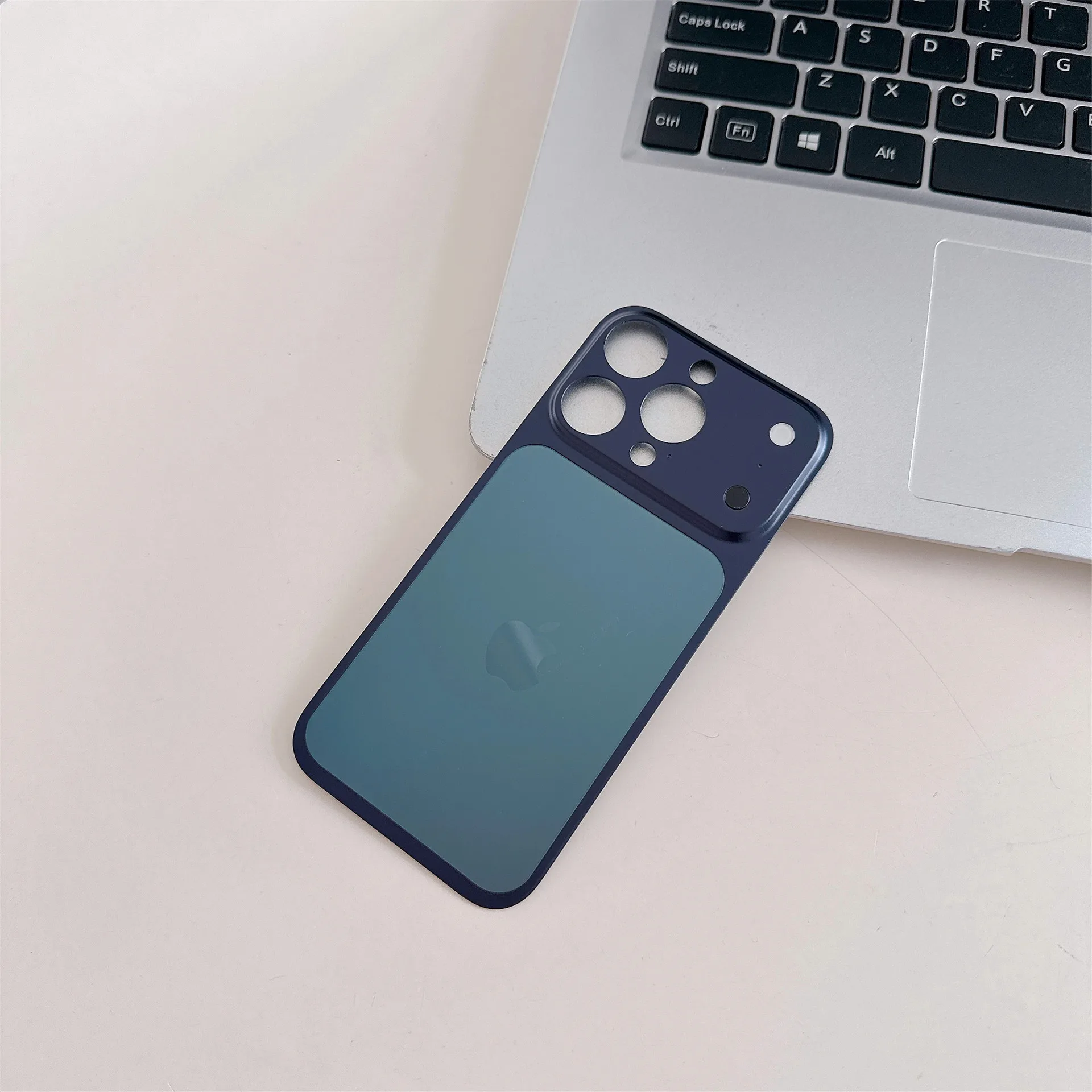 New High Quality Aluminum Oneness Posterior Membrane for iPhone 16 15 14 13 Pro Max Large Window Frosted Back Sticker Film
