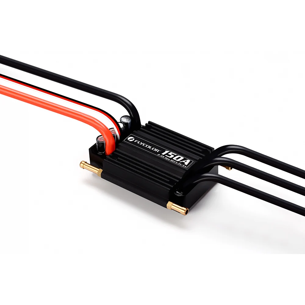 Flycolor ESC 150A Étanche Pour Bateau RC – Régulateur Sans Balais Avec BEC 5,5V/5A, Connecteurs XT90 Et Banane 6,0mm – Pour 2-6S LiPo