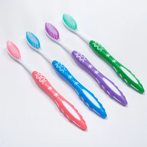 Wholesale Biodegradable Adult Soft Hair Plastic Toothbrush with Custom Logo PVC Packaging Disposable Toothbrush