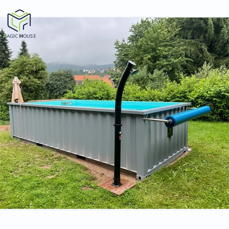 Magic House Back Yard Container Pool Shipping Container Pools 20ft 40ft Fiberglass Liner