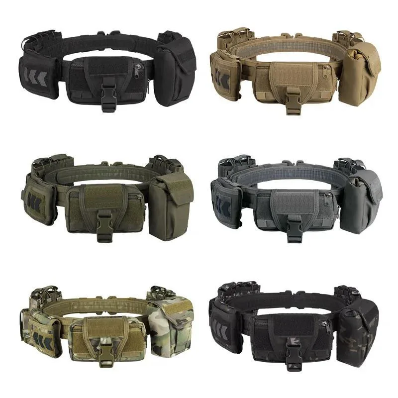 Durable Wholesale Hunting Equipment System Tactical Men Belt Waist Support Security Duty Wear-resistant Tactical Utility Belt
