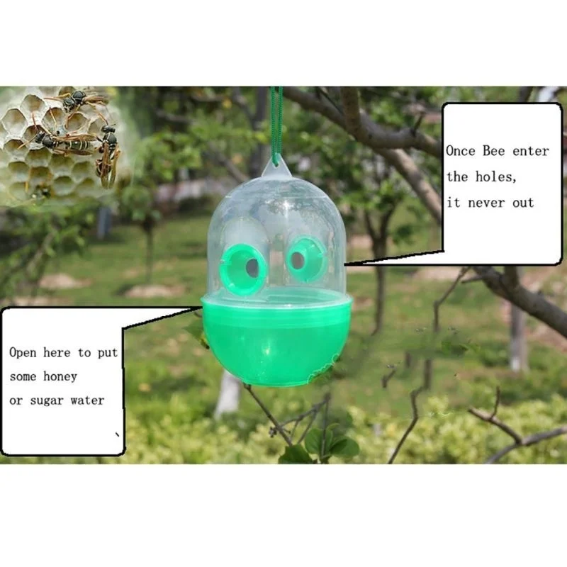 Pest Control Reusable Hanging Plastic Garden Wasp Trap Outdoor For