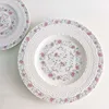 white-9 inch Italian pasta plate
