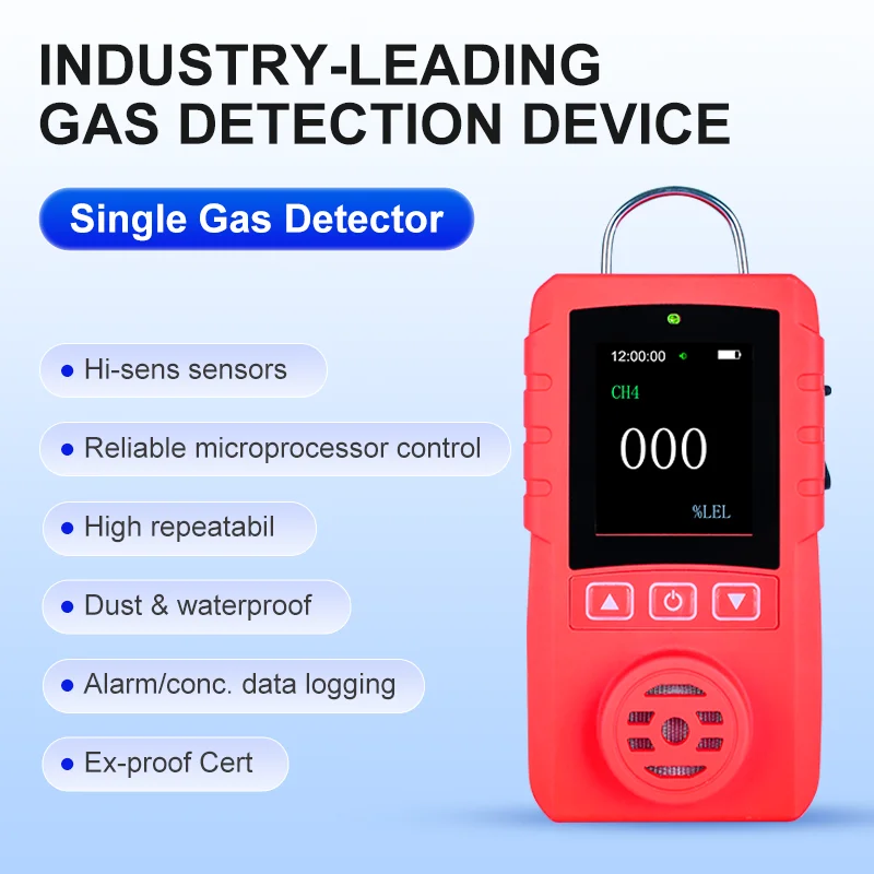 RTTPP Portable Gas Detector, 0-100% LEL Gas Leak Detector for ...