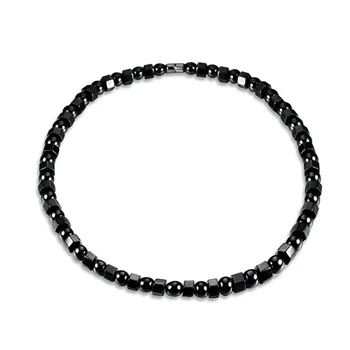 DAICY cheap wholesale black beads Hematite stone magnetic necklace