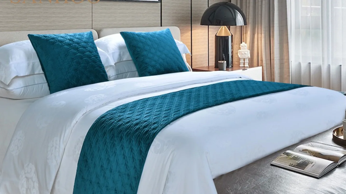 Sanhoo Modern Extra Long Bed Decorative Cotton Quilted Bed Cushion