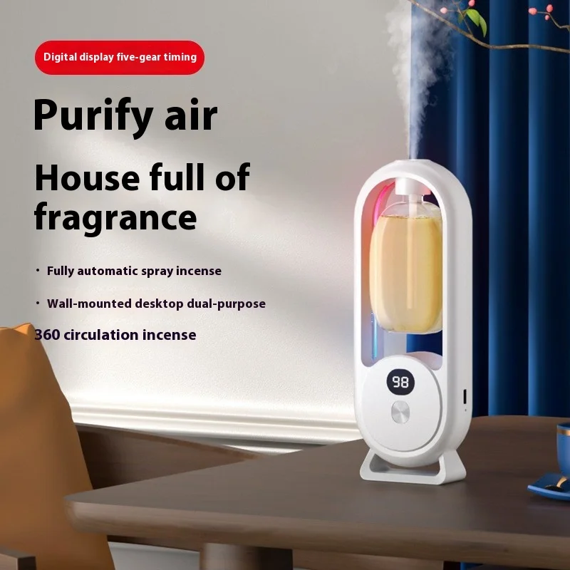 Automatic USB Aroma Diffuser for Home Hotel Plastic Fragrance Spray Machine Bathroom Deodorizer Perfume Air Diffuser for Home