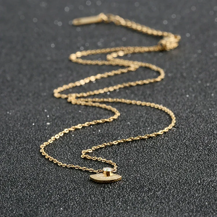 * 6毫米小心信项链饰品时尚钢吊坠 - buy high quality neckless