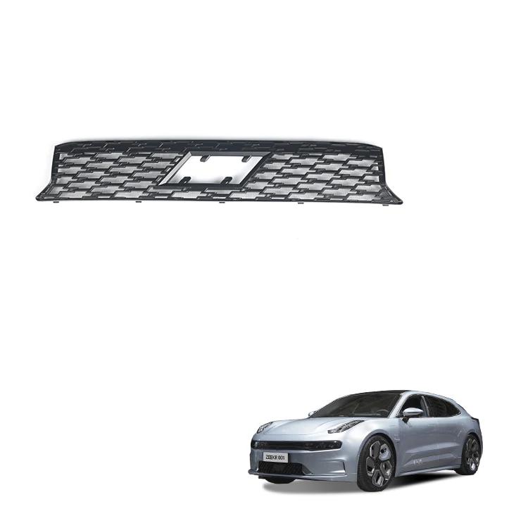 Rejilla delantera de malla para Zeekr 001 2021-2023, accesorios de plástico ABS, accesorio exterior para parachoques delantero